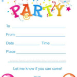 Blank Free Printable Birthday Invitations FREE PRINTABLE TEMPLATES