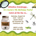 Bugs Insects Nature Birthday Party Invitations Bugs Insects Kids