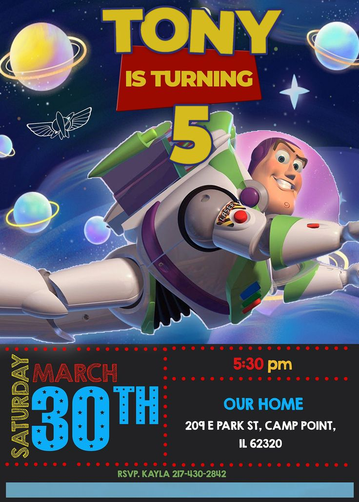 Buzz Lightyear Birthday Card Free Printable FreePrintableTM