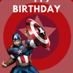 Captain America Printable Birthday Cards PRINTBIRTHDAY CARDS