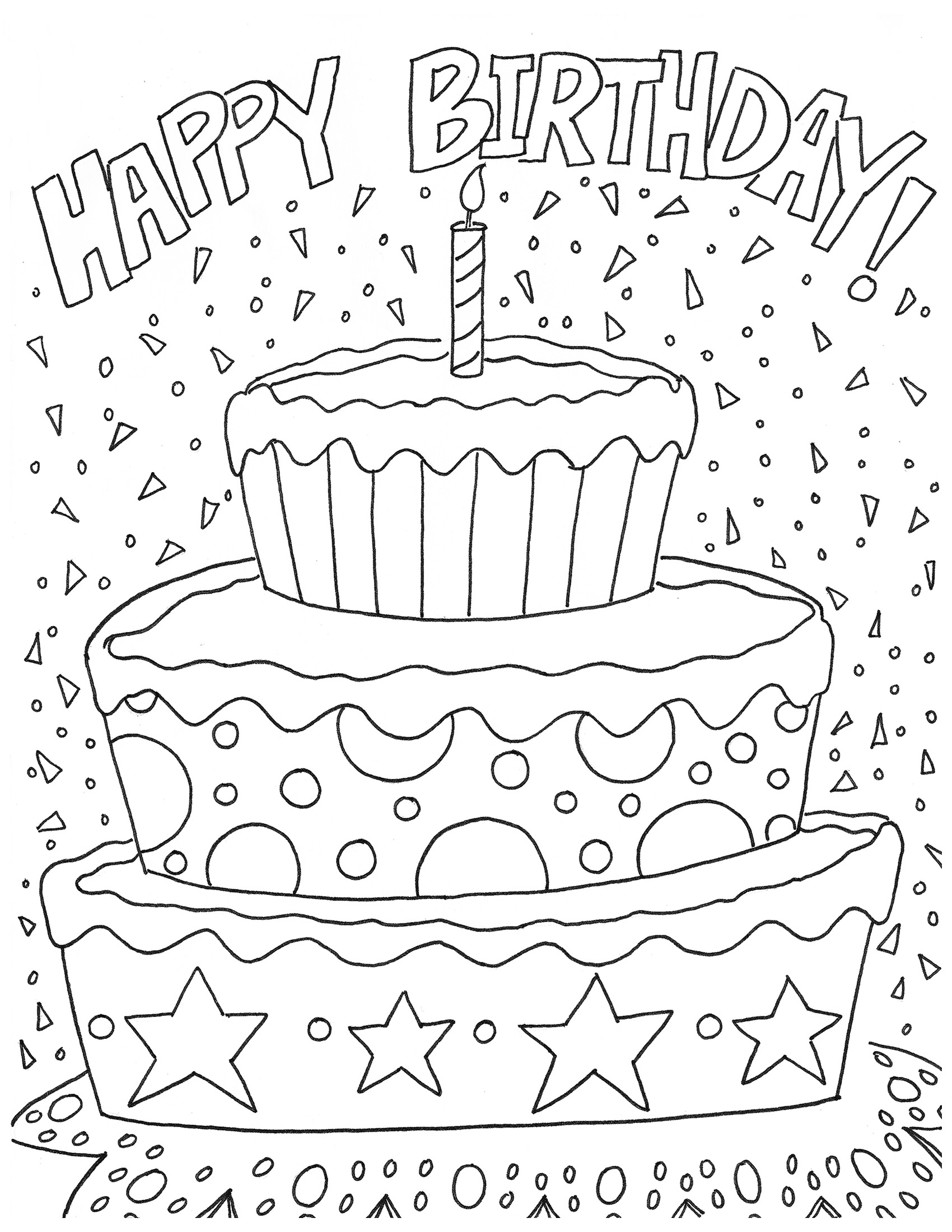 Coloring rocks Coloring Birthday Cards Happy Birthday Coloring 