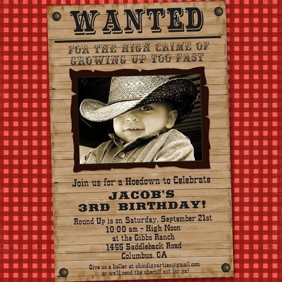 Cowboy Invitations Template Free Invitation Card