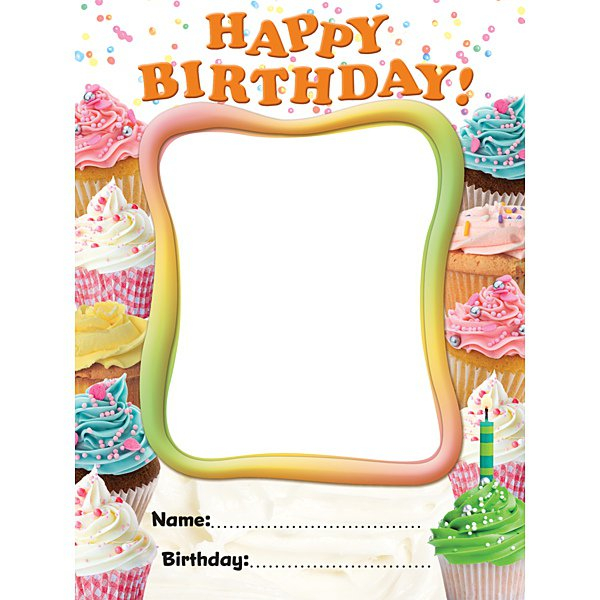 Cupcake Birthday Bulletin Board Templates Invitation Design Blog