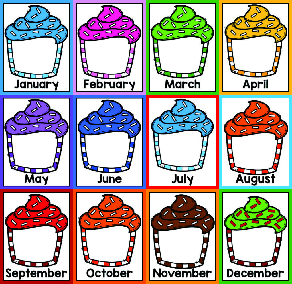 Cupcake Birthday Chart Printable Free Printable Templates