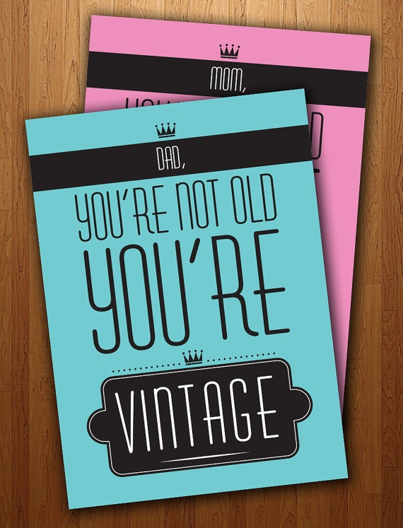 Dad s Funny Vintage Birthday Card Printable