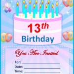 Database Error 13th Birthday Invitations Invitation Template Party