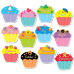 Designer Cut Outs Cupcakes 10 CTP5938 Creative Teaching Press