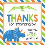 Dinosaur Birthday Dinosaur Party Dinosaur Favor Tags Dinosaur Thank