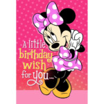 Disney Minnie Mouse Birthday Card For A NIECE By Hallmark 11225256