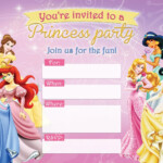 Disney Princess Invitation Template Free Printable Templates