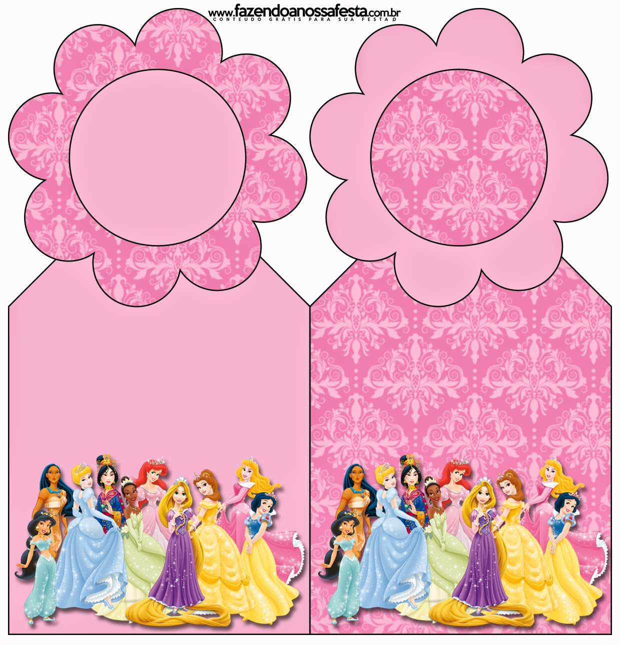 Disney Princess Party Free Party Printables Oh My Fiesta In English