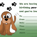 Dog Birthday Party Invitations Templates Free Kebumaw