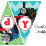 DoodleBug Designs Thomas The Train Birthday Banner Free Printable