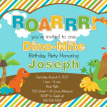 Download FREE Template Free Printable Dinosaur Birthday Invitations