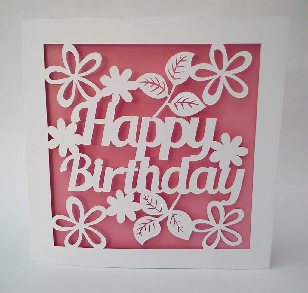 Downloadable Free Cricut Birthday Card Template FREE PRINTABLE TEMPLATES