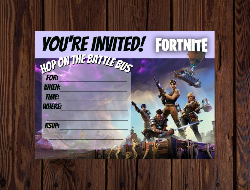 Downloadable Free Printable Fortnite Invitations Printable Word Searches