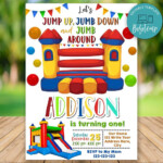 Editable Bounce House Birthday Invitation Instant Download Bobotemp