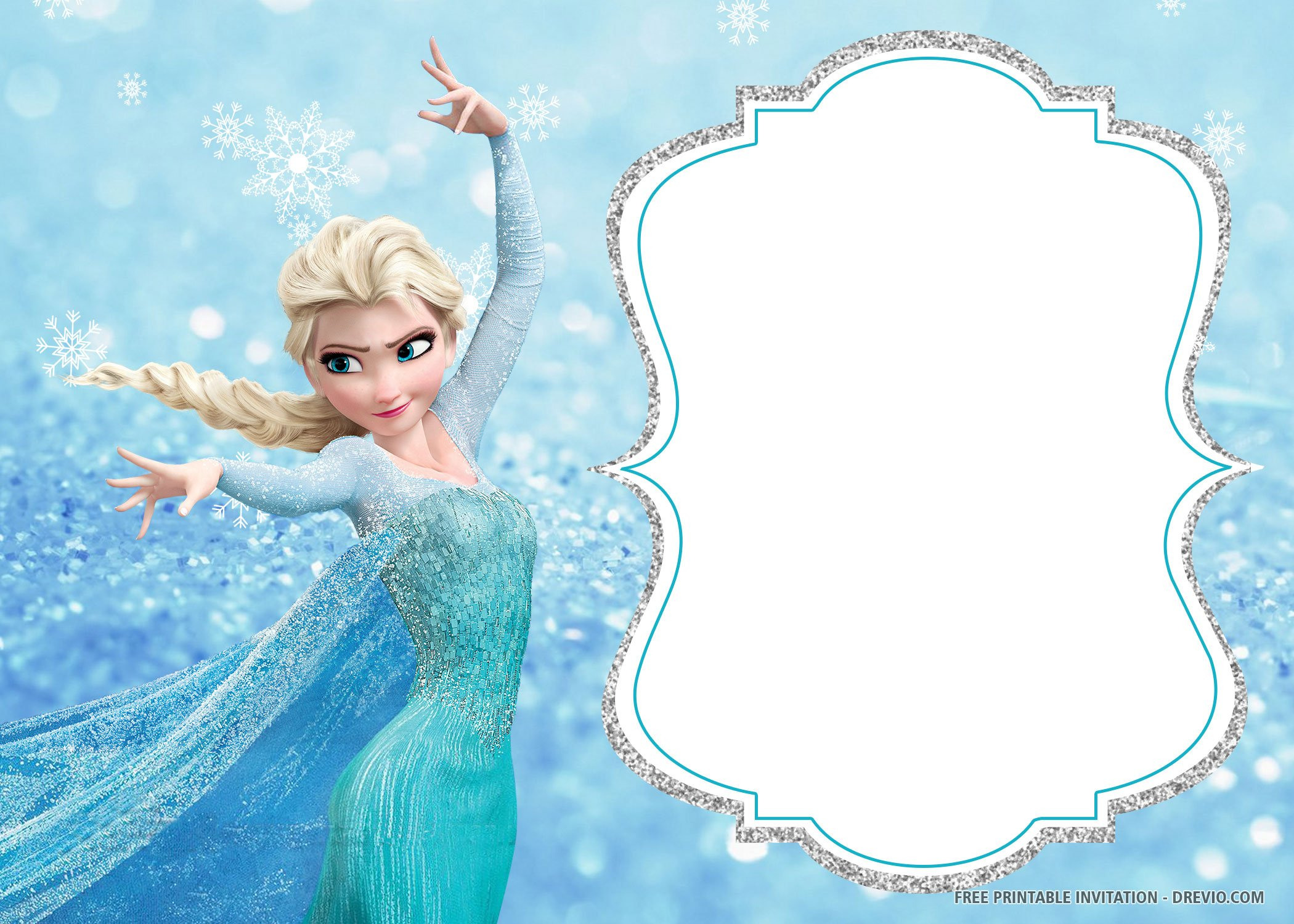 Editable Frozen Invitation Template Free FREE PRINTABLE TEMPLATES