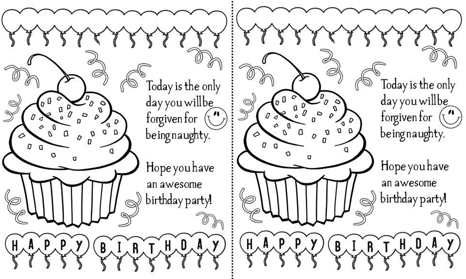 Enjoy Teaching English BIRTHDAY CARDS printable 