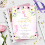 FAIRY INVITATION Instant Download FAIRY Invitations Pink Fairy Party