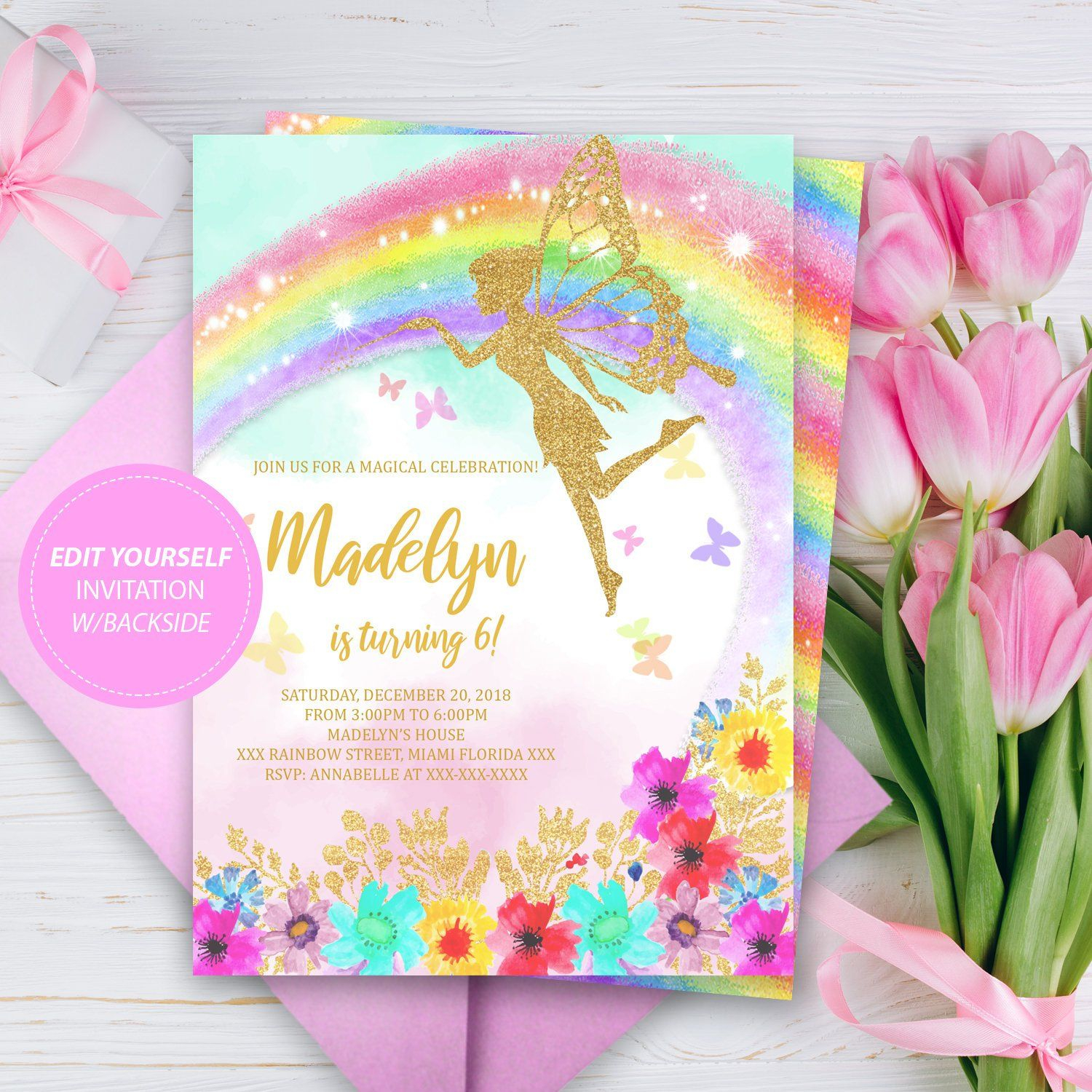 Fairy Invitations Invitation Card