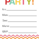 Fill In The Blank Birthday Party Invitation Printab Birthday Party