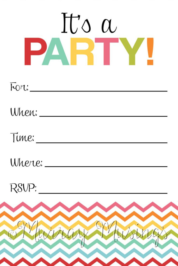 Fill In The Blank Birthday Party Invitation Printab Birthday Party 