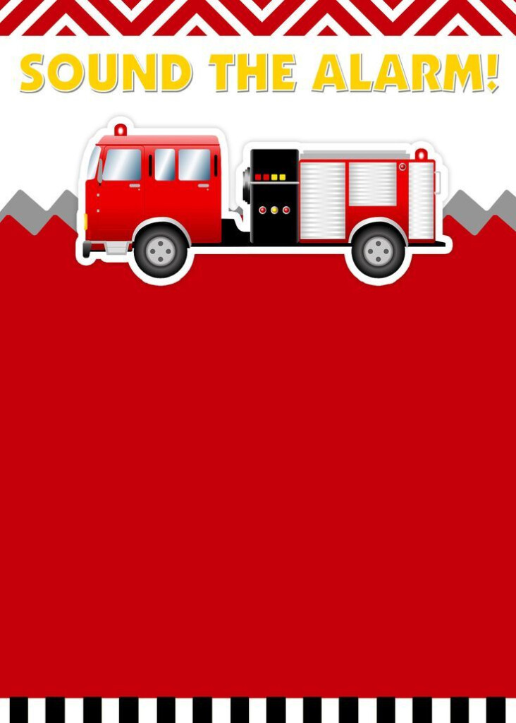 Fire Truck Birthday Party With FREE Printables Fireman Birthday