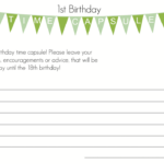 First Birthday Time Capsule With Free Printable I Heart Nap Time