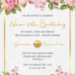 Flower Girl Invitation Templates Editable With MS Word Free