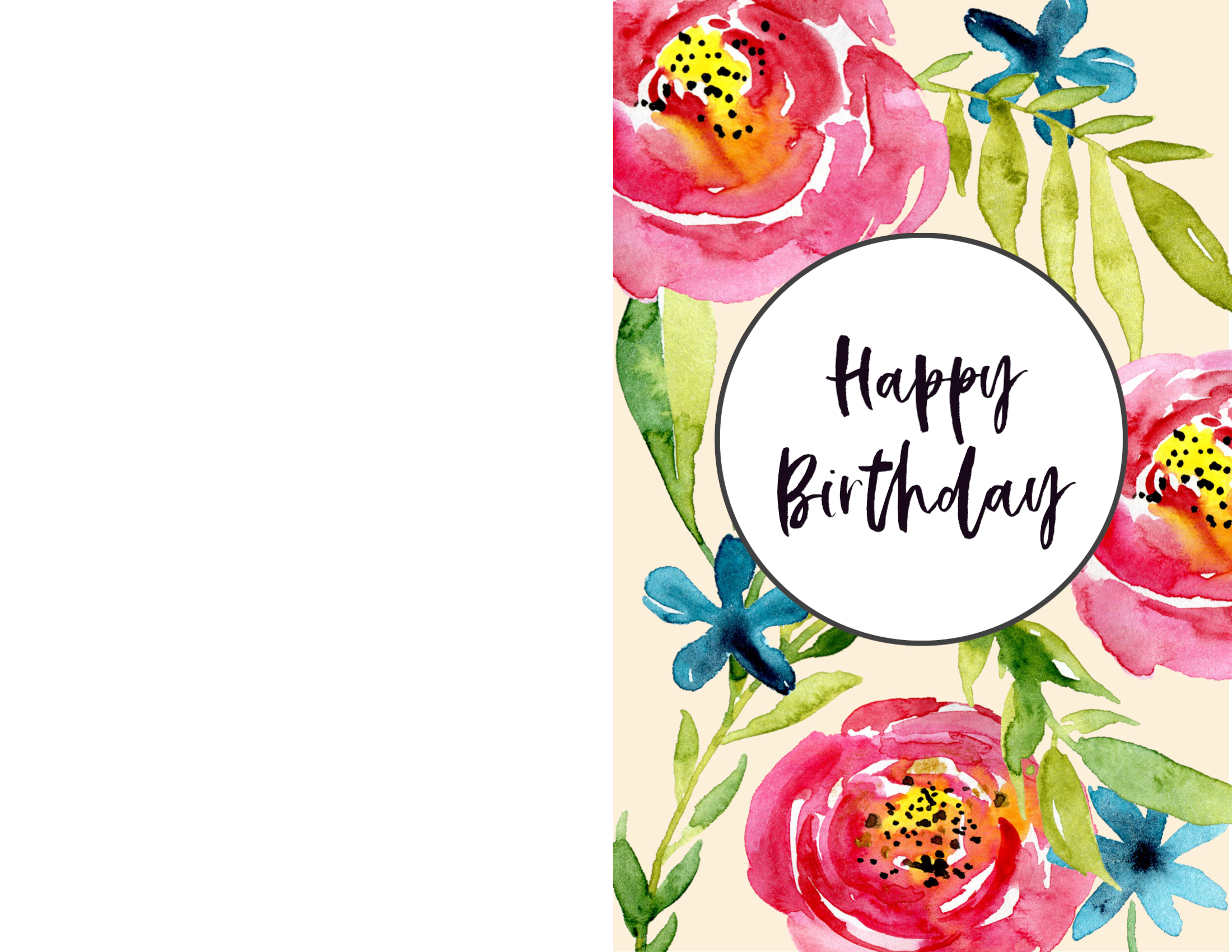 Foldable Free Printable Birthday Cards Free Printable Templates