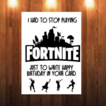 Fortnite Birthday Cards Printable Printable Word Searches