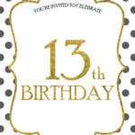 FREE 13th Birthday Invitations Templates 13th Birthday Invitations