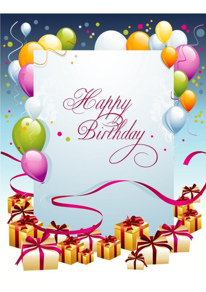 Free Birthday Card Template Tomope zaribanks co Throughout Microsoft 