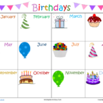 FREE Birthday Chart MindingKids