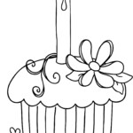 Free Birthday Cupcake Clipart Black And White Download Free Birthday