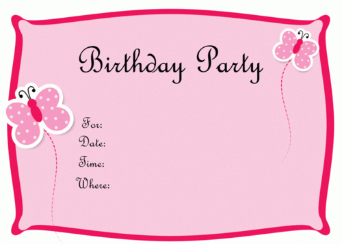 Free Birthday Invitation Templates Online Printable Birthday Cards