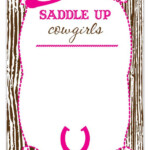 FREE Cowgirl Birthday Invitations FREE Printable Birthday Invitation