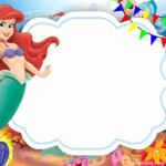 Free Download Ariel The Little Mermaid Invitations Mermaid Birthday