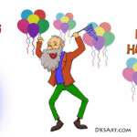 Free Funny Printable Birthday Card With Dancing Old Man