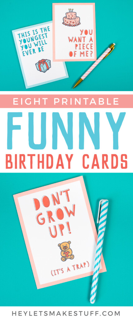 Free Funny Printable Birthday Cards For Adults Eight Designs 