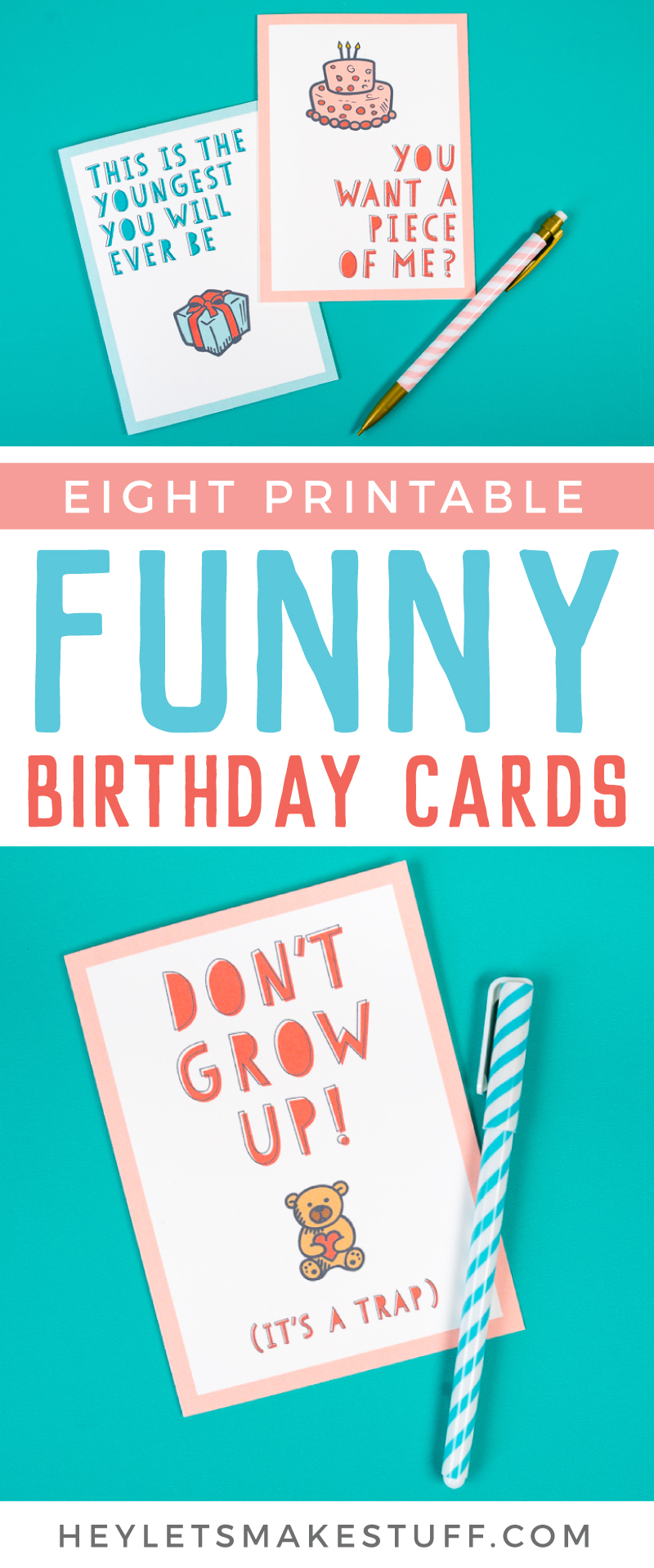 Free Funny Printable Birthday Cards For Adults Eight Designs