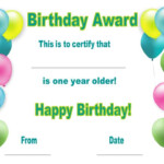 Free Happy Birthday Certificate Template Customize Online