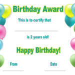 Free Happy Birthday Certificate Template Customize Online