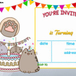 Free Party Invitation Templates Unique Free Printable Pusheen Birthday