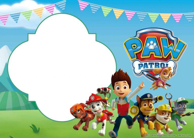 Free Paw Patrol Birthday Card Printables PRINTABLE TEMPLATES