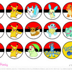 Free Pokemon Party Printable Cupcake Toppers CatchMyParty