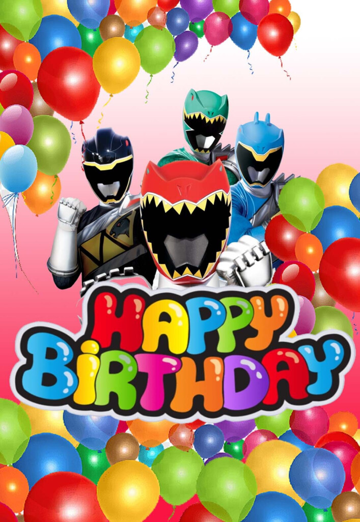 Free Power Ranger Birthday Printables Printable Templates