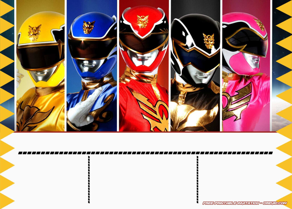 Free Power Ranger Birthday Printables Printable Templates