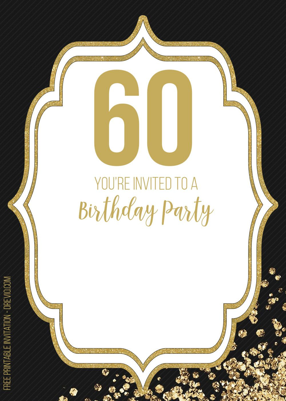 Free Printable 60th Birthday Invitation Templates PRINTABLE TEMPLATES